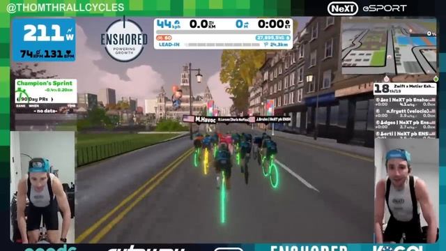 Zwift Racing League Finals // Glasgow Crit Circuit Recon смотреть онлайн