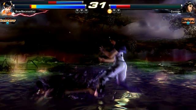 152 - Tekken Tag Tournament 2 - Coouge (Jun Kazama) vs BearNecessitiez (Miharu/Xiaoyu) смотреть онлайн