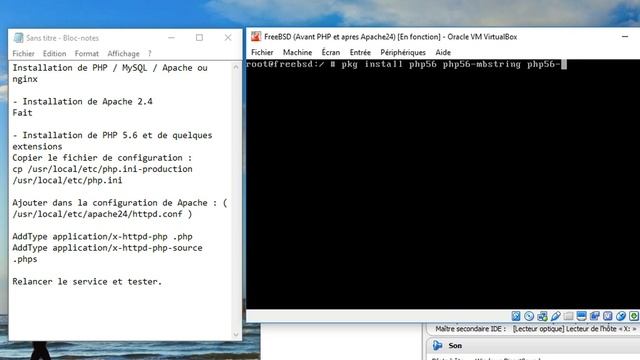 FreeBSD + Apache + MySQL + PHP - partie 1 смотреть онлайн