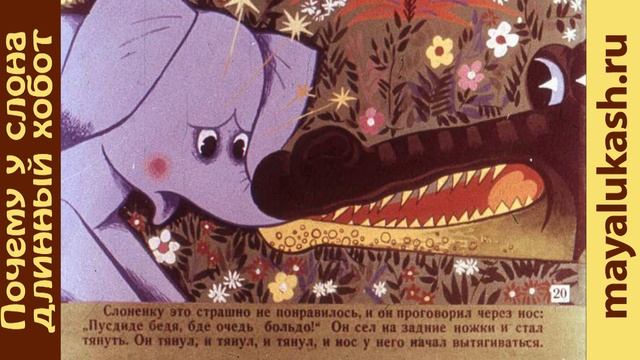 Почему у слона длинный хобот Сказка для детей смотреть онлайн