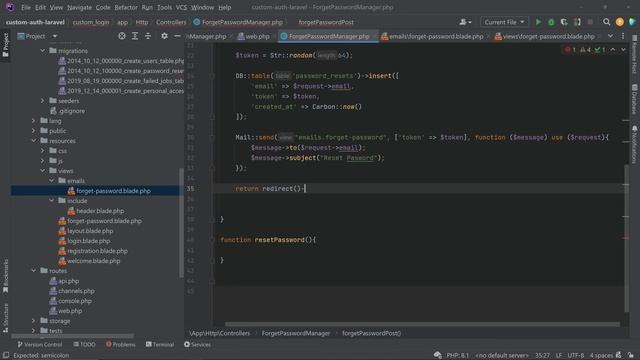 How to Reset Password in Laravel смотреть онлайн