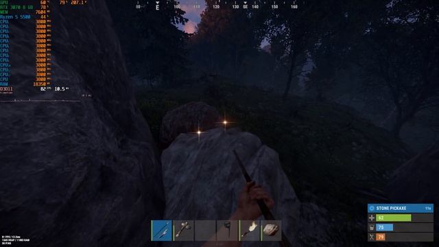 RUST : RTX 3070 8GB + Ryzen 5 5500 : Ultra Settings I RTX ON смотреть онлайн