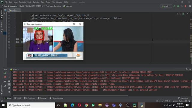 Face Mask Detection Using OpenCV and DeepLearning(CNN) смотреть онлайн