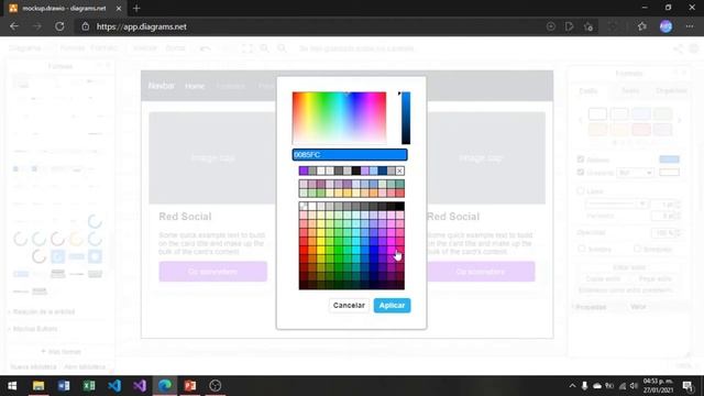 Mockups con Draw.io смотреть онлайн