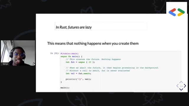 GDGCPT TechTalk 10/21: A Primer on Asynchronous Programming in Rust; Senyo Simpson смотреть онлайн