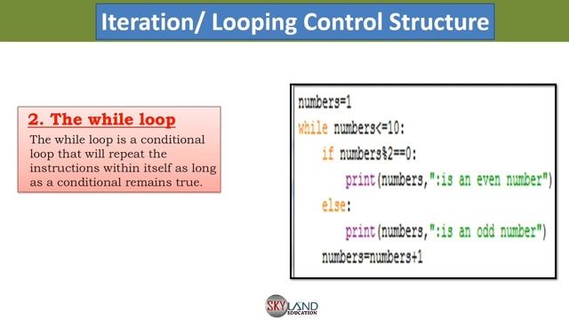 Looping Control Structure in python | for loop, While loop & nested for loop || python while loop смотреть онлайн