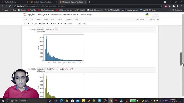 Seaborn Histogram | Python смотреть онлайн