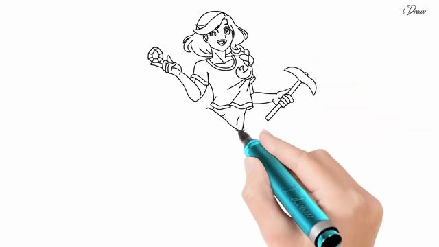 How To Draw Alex Anime Style From Minecraft