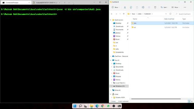 How to run java program directly from command prompt- Mainak Deb смотреть онлайн