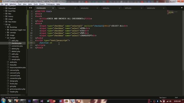 Select all using Javascript, Check and Uncheck all using Javascript. смотреть онлайн