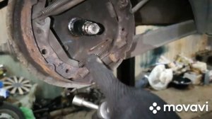Замена задних тормозных цилиндров и колодок Daewoo Matiz)