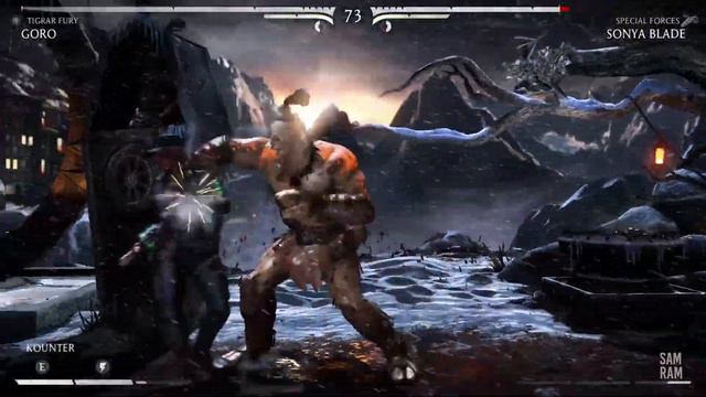 Mortal Kombat X - Goro Vs Sonya (Very Hard) смотреть онлайн