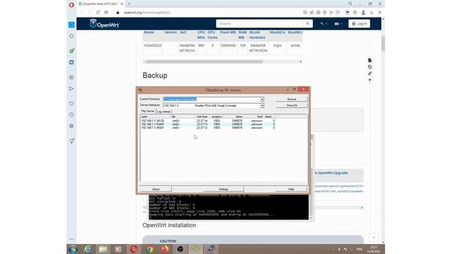 Полное видео прошивки MTS WG430223 со стока на OPERNWRT смотреть онлайн