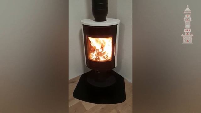 Горение огня в печь камине Romotop Laredo T керамика...