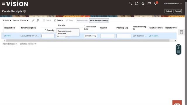 Receiving | Create a Self-Service Receipt смотреть онлайн