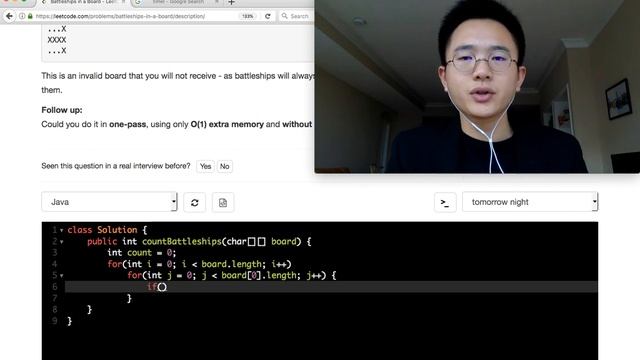 15 min Java Coding Challenge - Battleships In A Borad смотреть онлайн