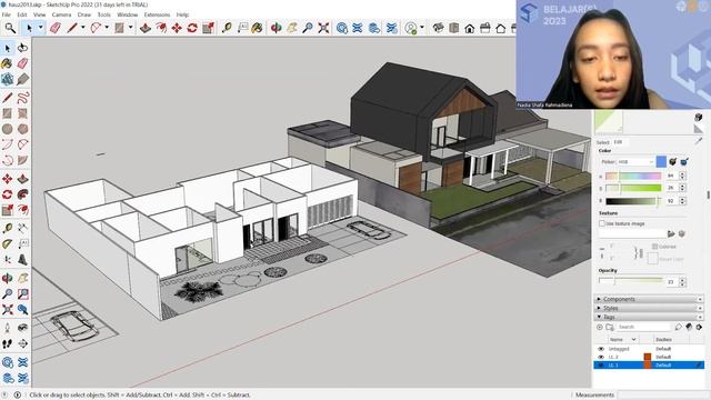 ADDING DOORS AND WINDOWS - SKETCHUP PRO 2022 | BELAJAR(S) DAY 2 EPISODE 4 смотреть онлайн