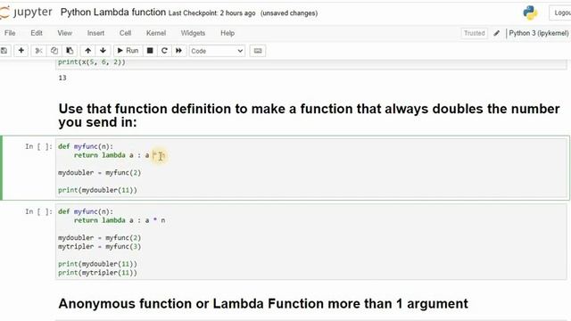 30 - Lambda function in python | everything is explained about lambda function in this video смотреть онлайн