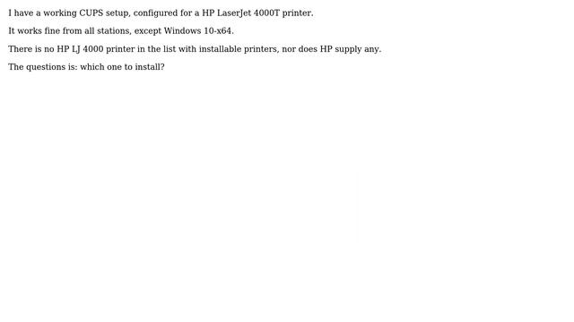 HP Laserjet 4000T prints PCL XL UnsupportedProtocol error смотреть онлайн