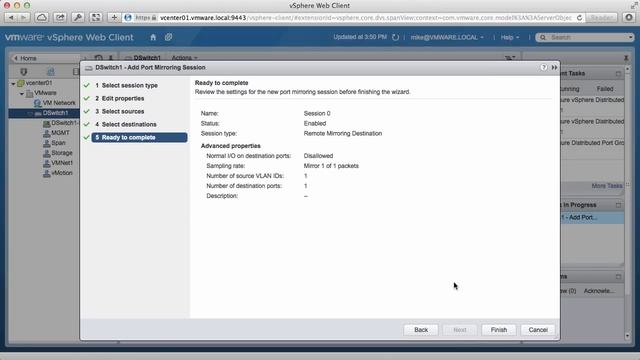 Port Mirroring - VMware vSphere Distributed Switch смотреть онлайн