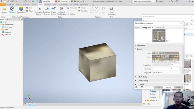Inventor How To Change Material Object смотреть онлайн