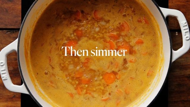 Spicy Sesame Carrot Soup With Red Lentils