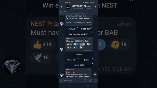 Nest protocol x BAB token holder all user income daily#NESTProtocol #babtoken #airdrop #airdropbot смотреть онлайн