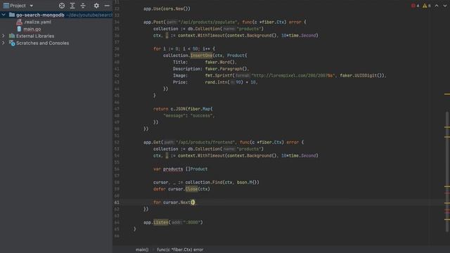 Golang Rest API - Pagination, Search & Sorting using MongoDB смотреть онлайн