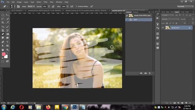 How to use history brush tool in photoshop смотреть онлайн