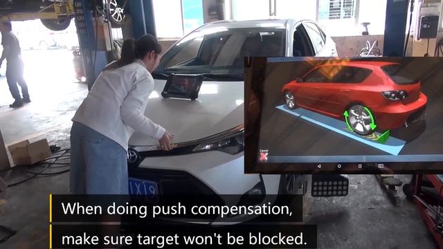 FCAR FD-505 5D Aligner Instruction Video Series--Step 8: Push Compensation