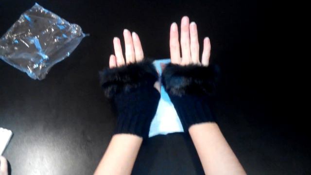 Меховые митенки за 1,04 USD c Aliexprecc Обзор Посылка из Китая смотреть онлайн