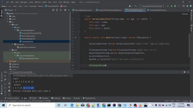 serialization vs externalization in java смотреть онлайн