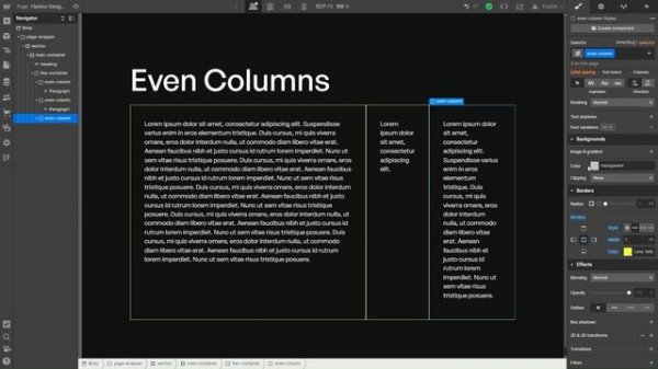 Webflow Flexbox Design Patterns
