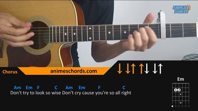 Naruto ED - Wind | Acoustic Guitar Lesson [Tutorial + TAB + CHORDS] смотреть онлайн