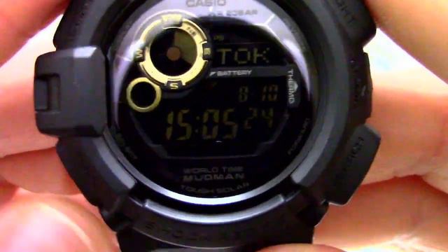 Часы Casio G-SHOCK G-9300GB-1D - Инструкция, как настроить от PresidentWatches.Ru смотреть онлайн