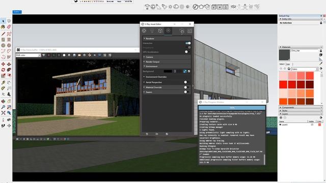 SketchUP Vray 3.4 - How To Render HDRI Vray And Scale HDRI - Sketcup Vray Pro
