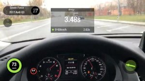 Замеры Audi Q3 Stage 1 разгон 0-100 км/ч