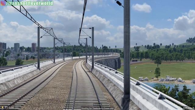 METRO CITY / GREEN LINE CAB RIDE / TRANSPORT FEVER 2 смотреть онлайн