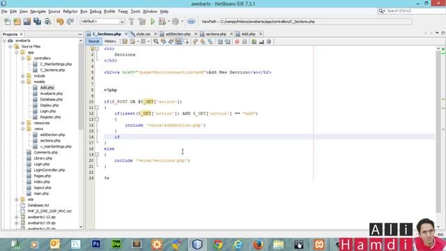 24 PHP MySQL OOP MVC Sections add Controller and Model смотреть онлайн