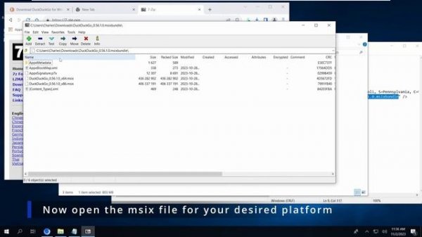 Installing DuckDuckGo on Windows 10 1809 (unsupported)!