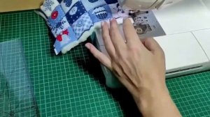 Пэчворк: Удобная Длинная Прихватка для кухни своими руками | Прихватки на 2 руки - Лоскутное Шитье