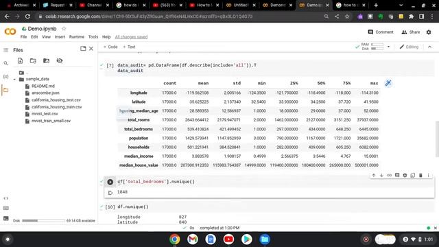 Adding the number of unique values to your pandas data audit смотреть онлайн