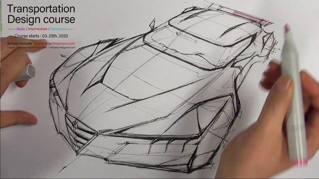 Car Design & Sketch Online Lecture(Basic/Intermediate/Advanced) смотреть онлайн