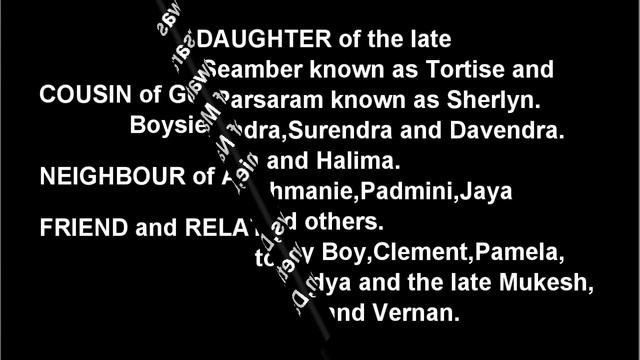 Death Announcement - Khemwattie Parsaram смотреть онлайн