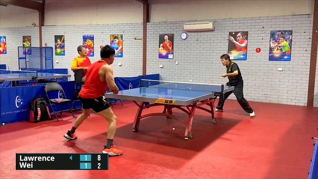 Lawrence vs Wei Ping | Top Spins 3300 team competition смотреть онлайн