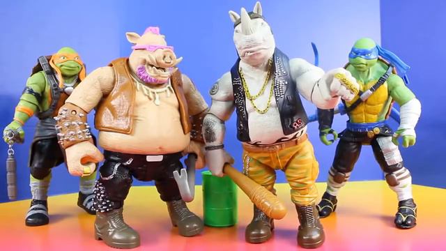 Черепашки Ниндзя: Микеланджело схватили Бибоп и Рокстеди!