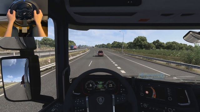 Euro Truck Simulator 2 Iberia - Scania S730 - 70-tonne delivery - | Thrustmaster T300RS смотреть онлайн