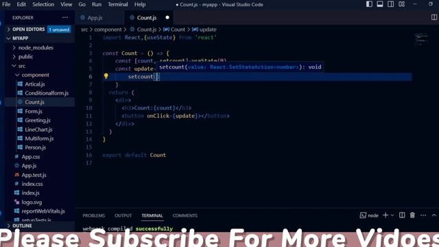 Understanding useState Hook in React.js| Managing Component State|React js Toturials for beginner смотреть онлайн