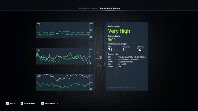GeForce GTX 1650 -- Intel Core i5-11400 -- Assassin's Creed AC Origins FPS Test i5-11400F смотреть онлайн