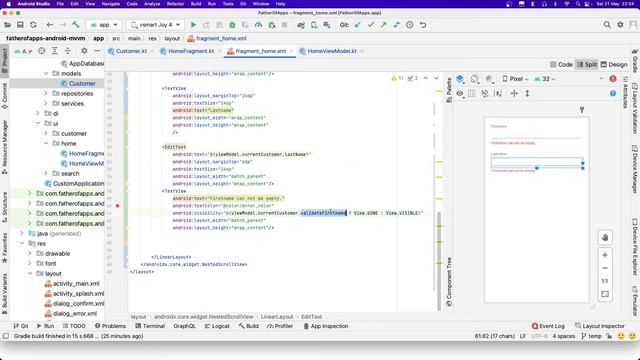 Android databinding смотреть онлайн